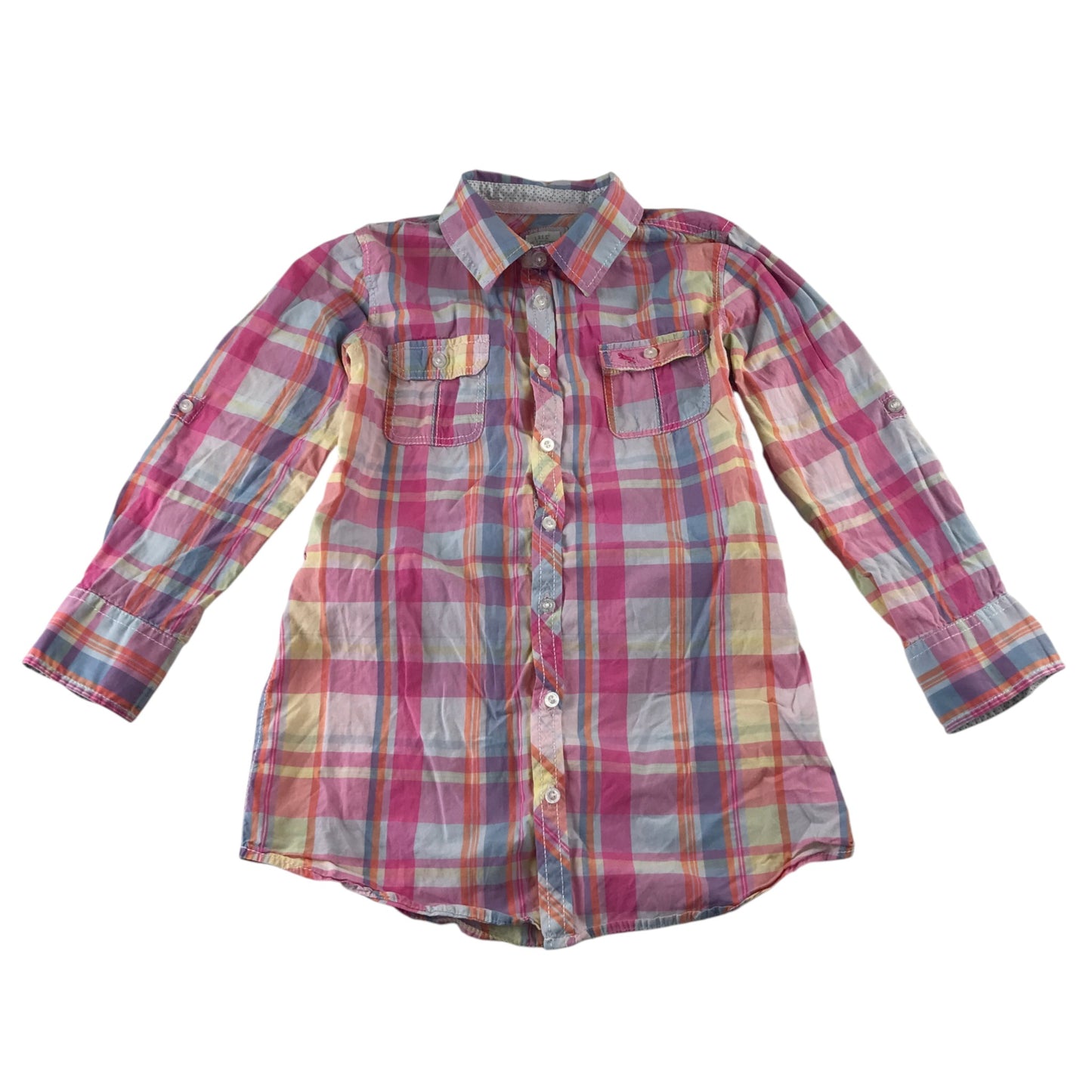 H&M 6-7 years multicolour check shirt cotton