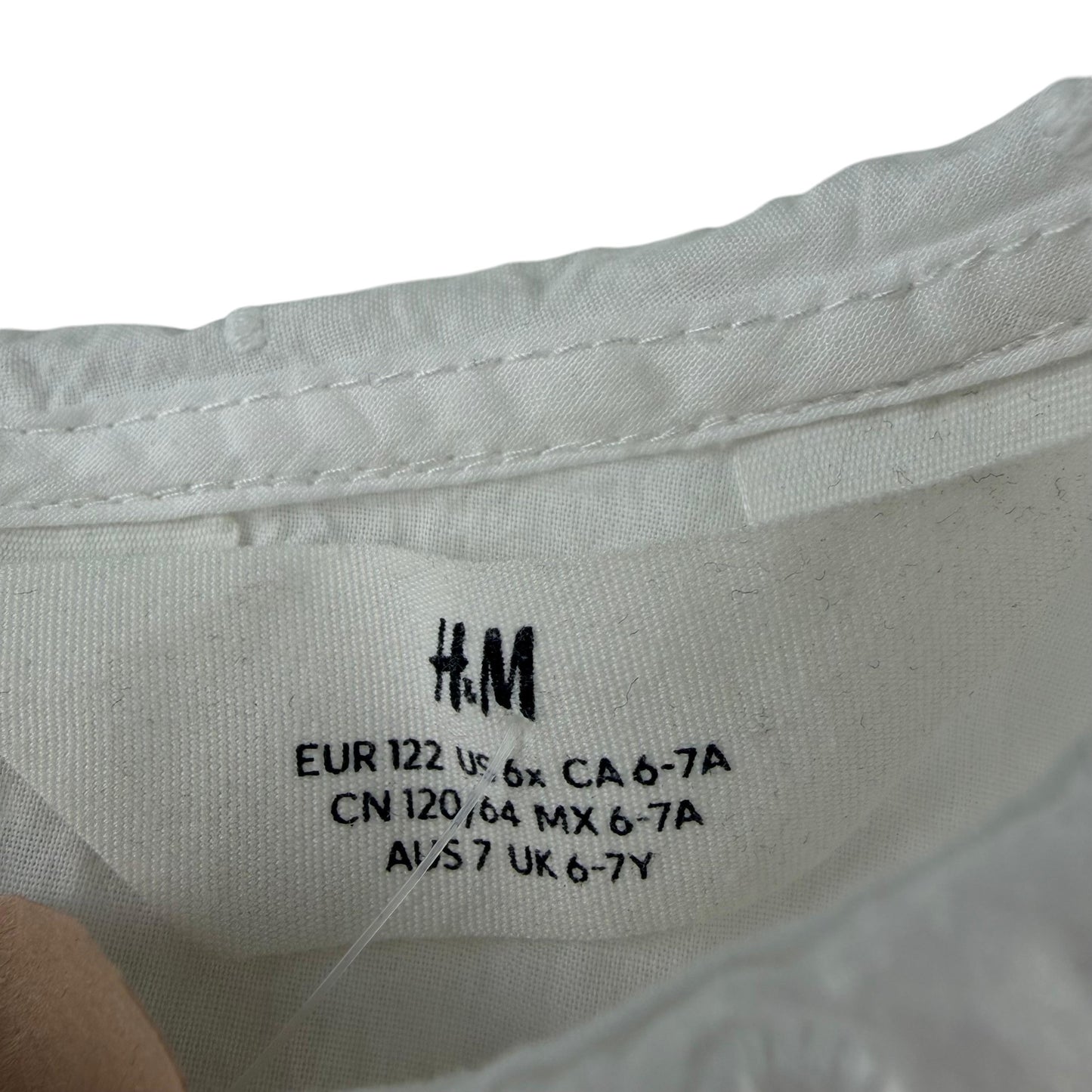 H&M 6-7 years white blouse cotton