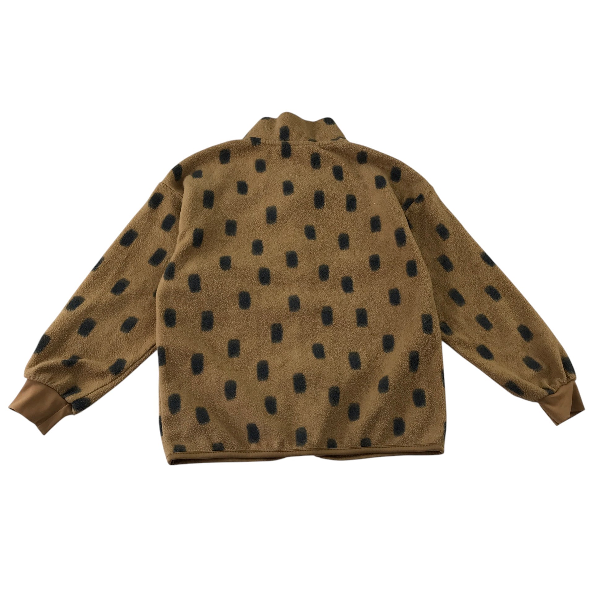 H&M 7-8 years brown fleece spot pattern polyester
