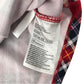 H&M 7-8 years red tartan check dress cotton polyester elastane