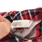 H&M 7-8 years red tartan check dress cotton polyester elastane