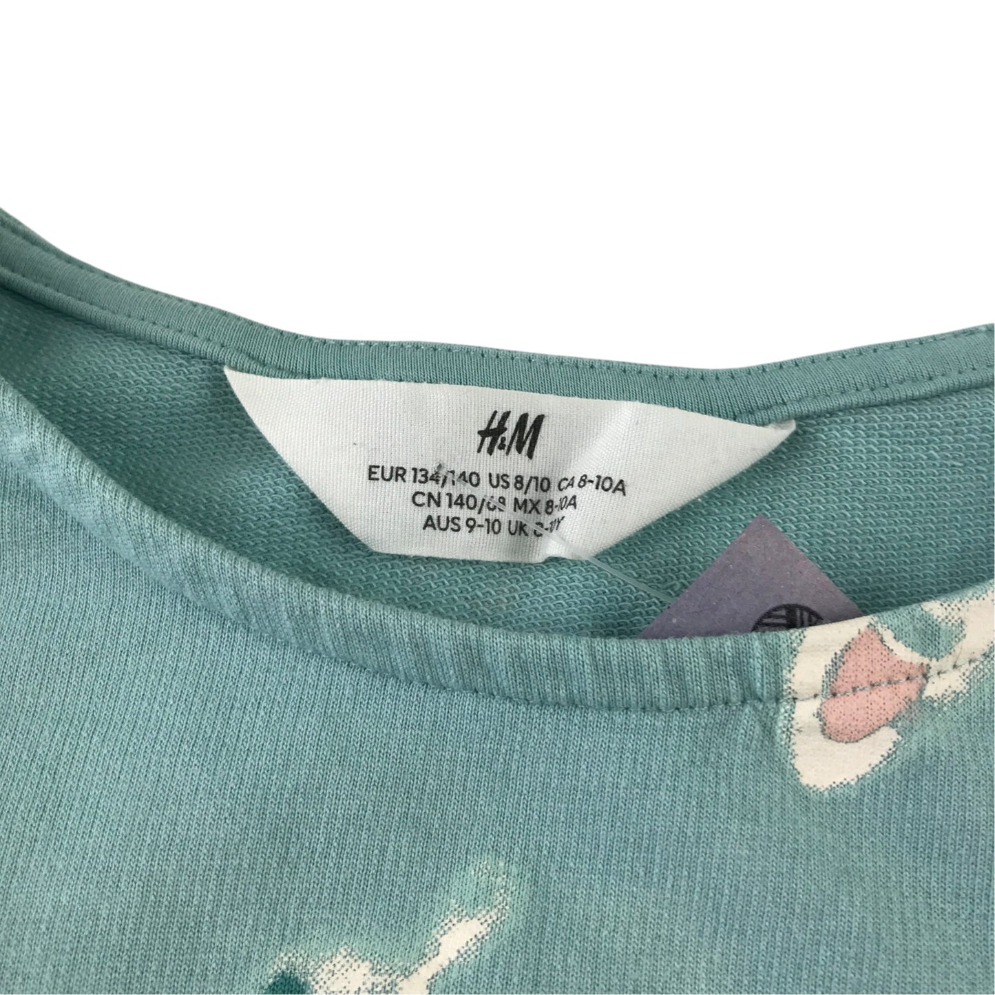 H&M 9-10 years green jumper cotton