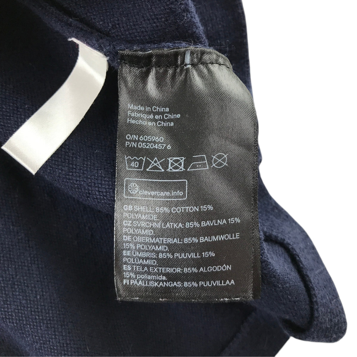 H&M 9-10 years navy love heart skirt cotton polyamide