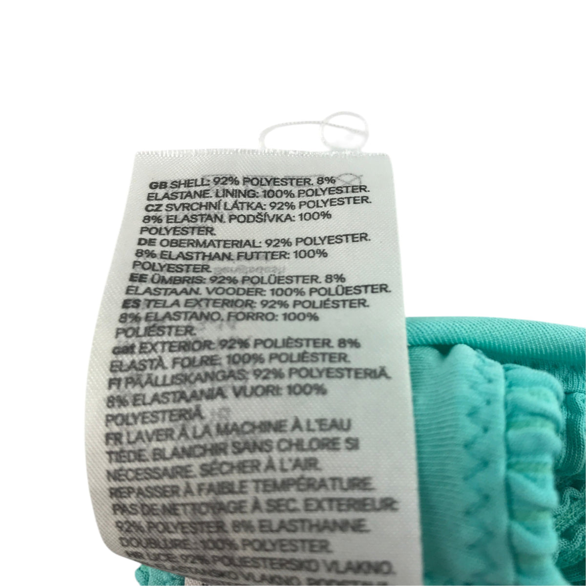 H&M 12-14 years turquoise 2-piece swimsuit polyester elastane
