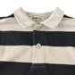 H&M 4-6 years cream and charcoal stripy collared sweater cotton polyester