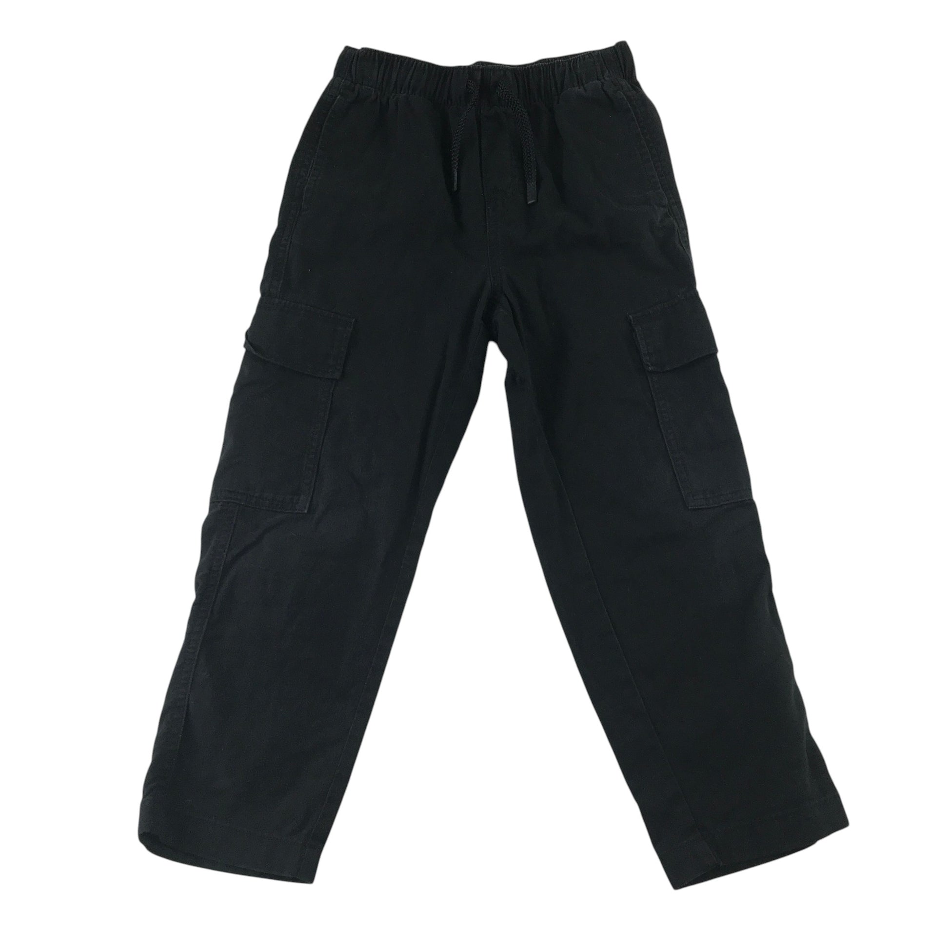 H&M 5-6 years black cotton combat trousers