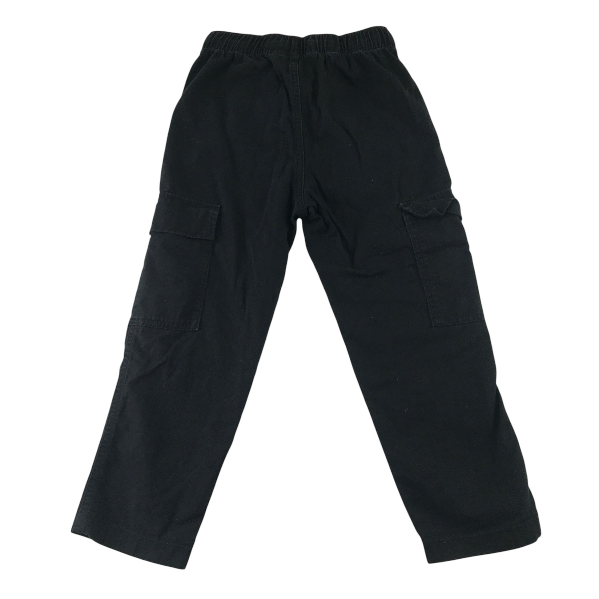 H&M 5-6 years black cotton combat trousers