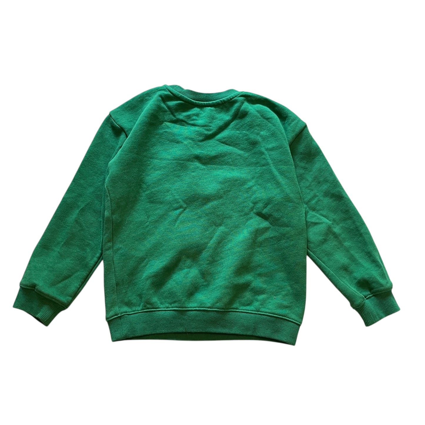 H&M 5-6 years green candy cane Christmas sweater cotton polyester