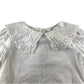 H&M 6-7 years white blouse pilgrim collar cotton