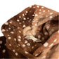 H&M 7-8 years brown festive deer hoodie polyester