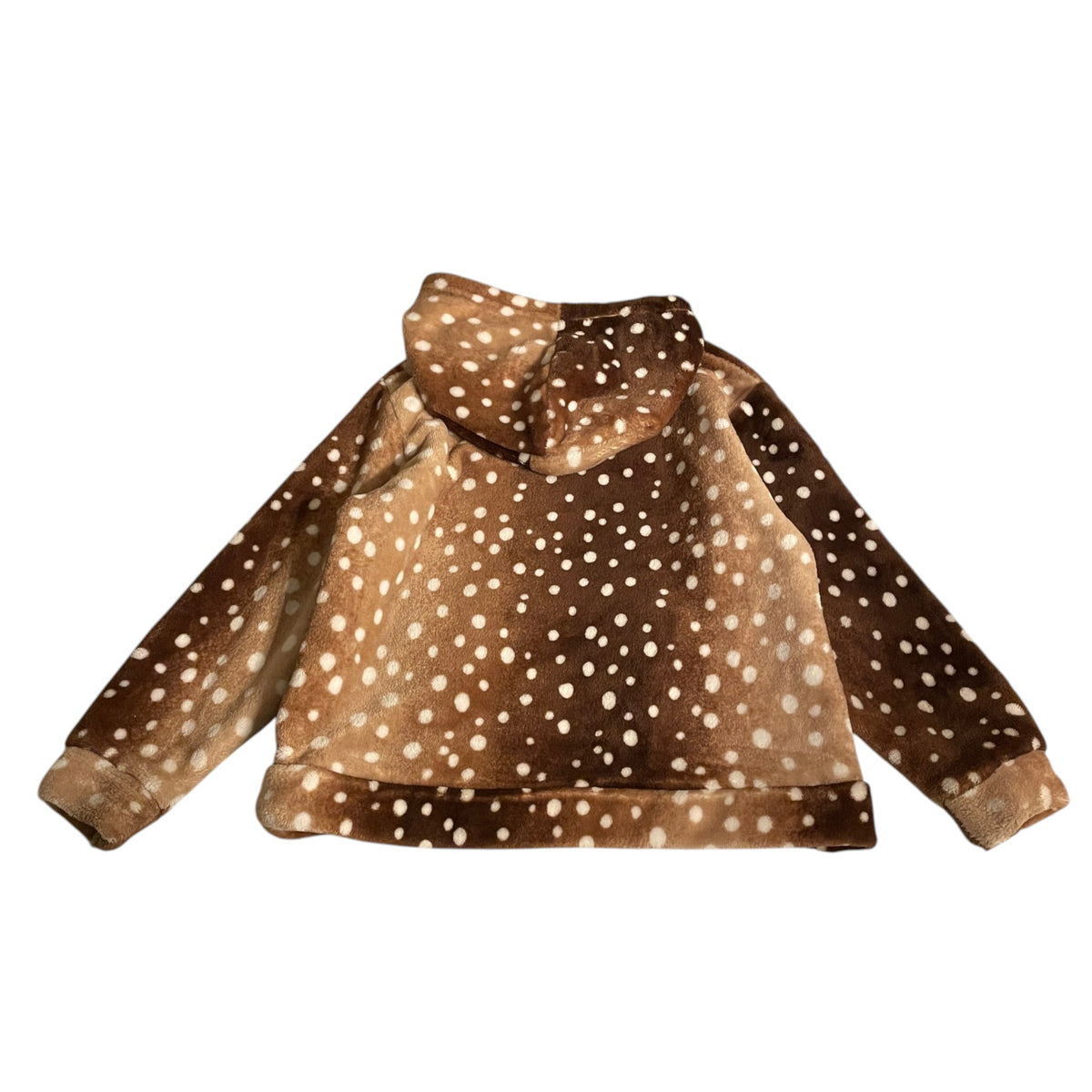 H&M 7-8 years brown festive deer hoodie polyester