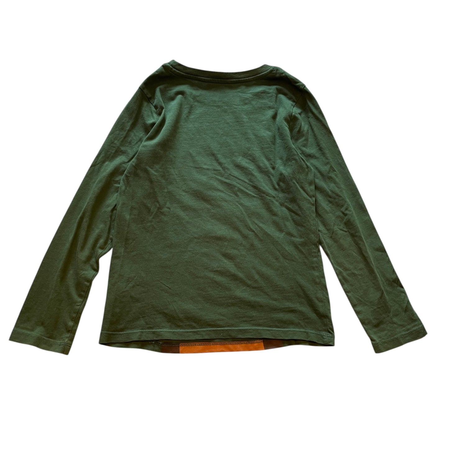 H&M 7-8 years green t-shirt Christmas cool reindeer print cotton
