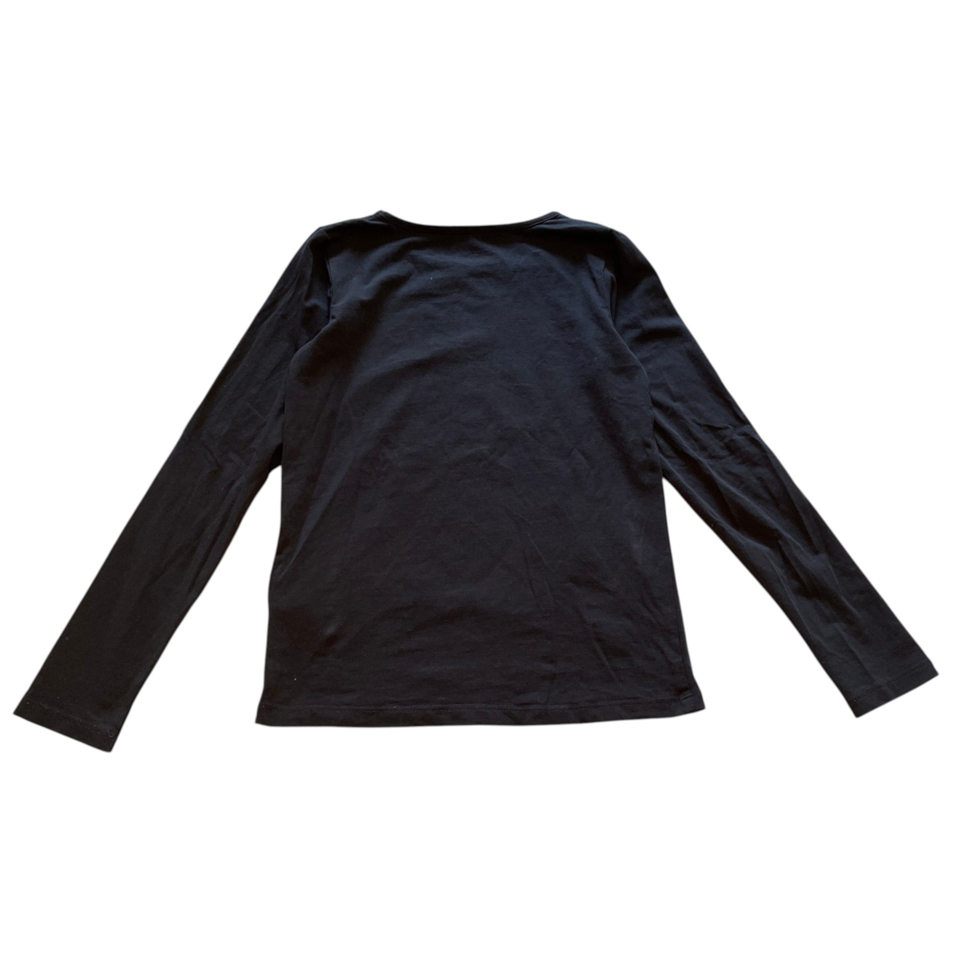 H&M 7-8 years navy blue Christmas print t-shirt cotton elastane