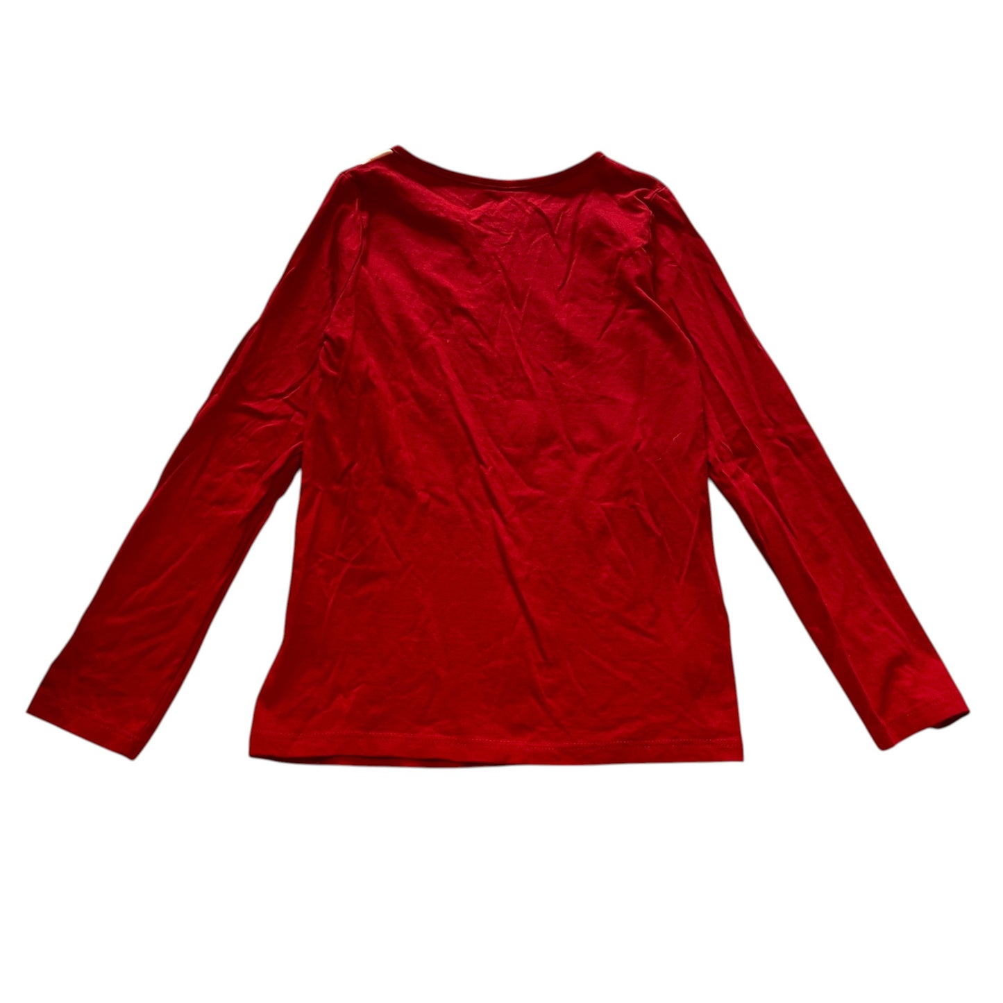 H&M 7-8 years red t-shirt Christmas outfit print cotton