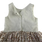 H&M 7-8 years white dress golden sequins and stars