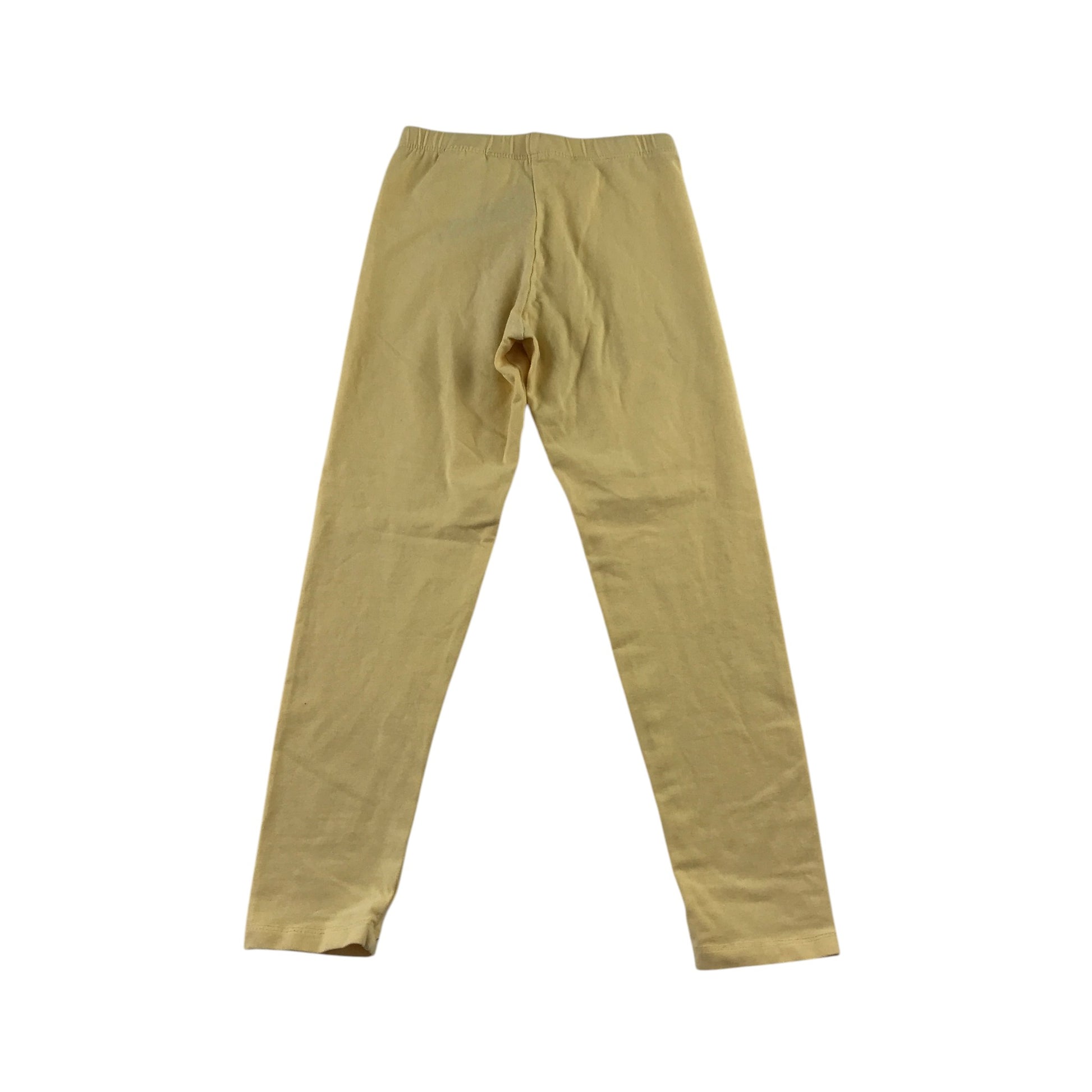 H&M 7-8 years yellow leggings cotton elastane