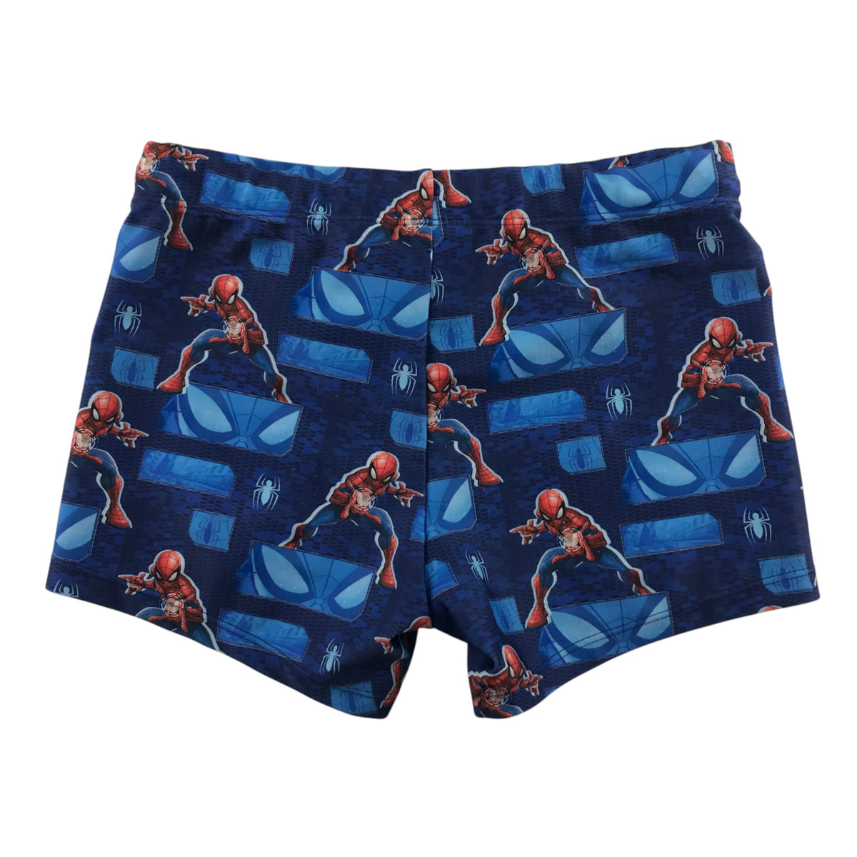 H&M 8-10 years navy blue swim briefs Spiderman polyester elastane