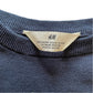 H&M 8-9 years navy blue snowboarding Santa Christmas jumper cotton
