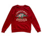 H&M 9-10 years red sequin dinosaur Christmas sweater cotton polyester
