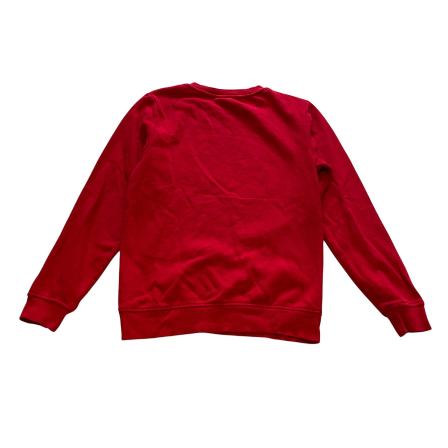 H&M 9-10 years red sequin dinosaur Christmas sweater cotton polyester
