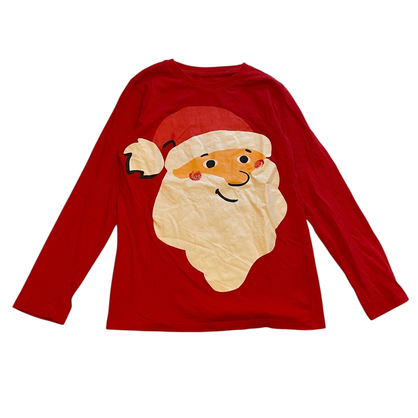H&M 9-10 years red t-shirt Christmas Santa cotton
