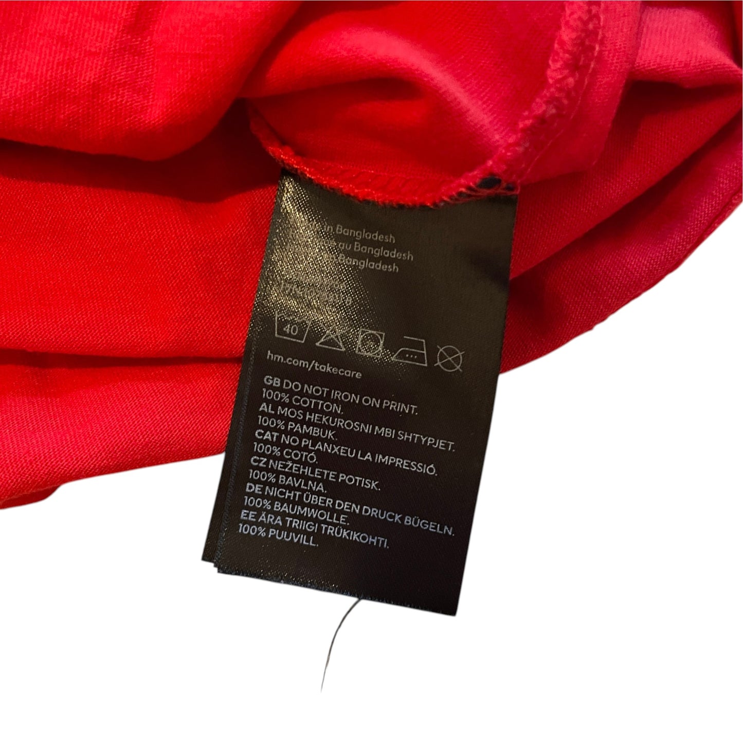 H&M 9-10 years red t-shirt Christmas Santa cotton