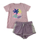 H&M and Dunnes summer bundle 9-10 years pink t-shirt and lilac shorts cotton