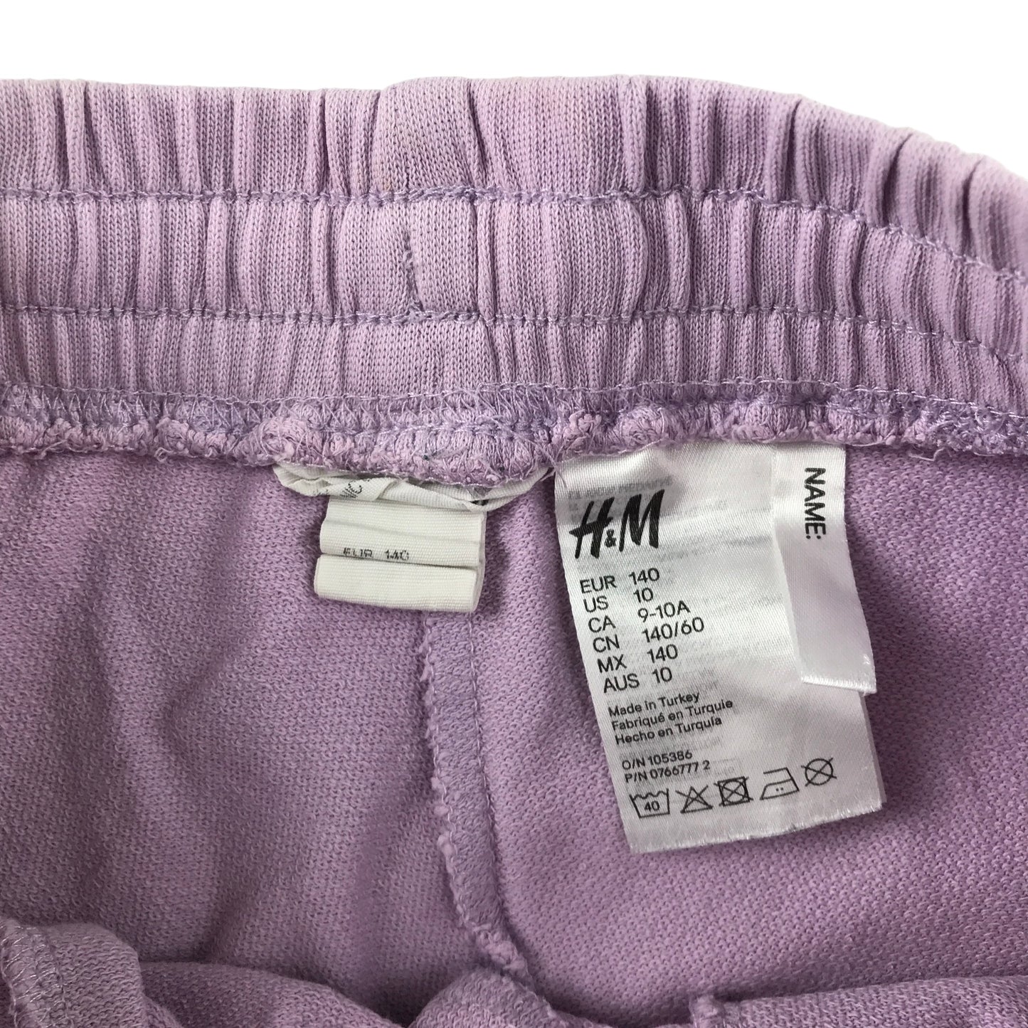 H&M and Dunnes summer bundle 9-10 years pink t-shirt and lilac shorts cotton