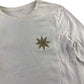 H&M and George summer bundle 6-7 years white celestial t-shirt and yellow shorts cotton