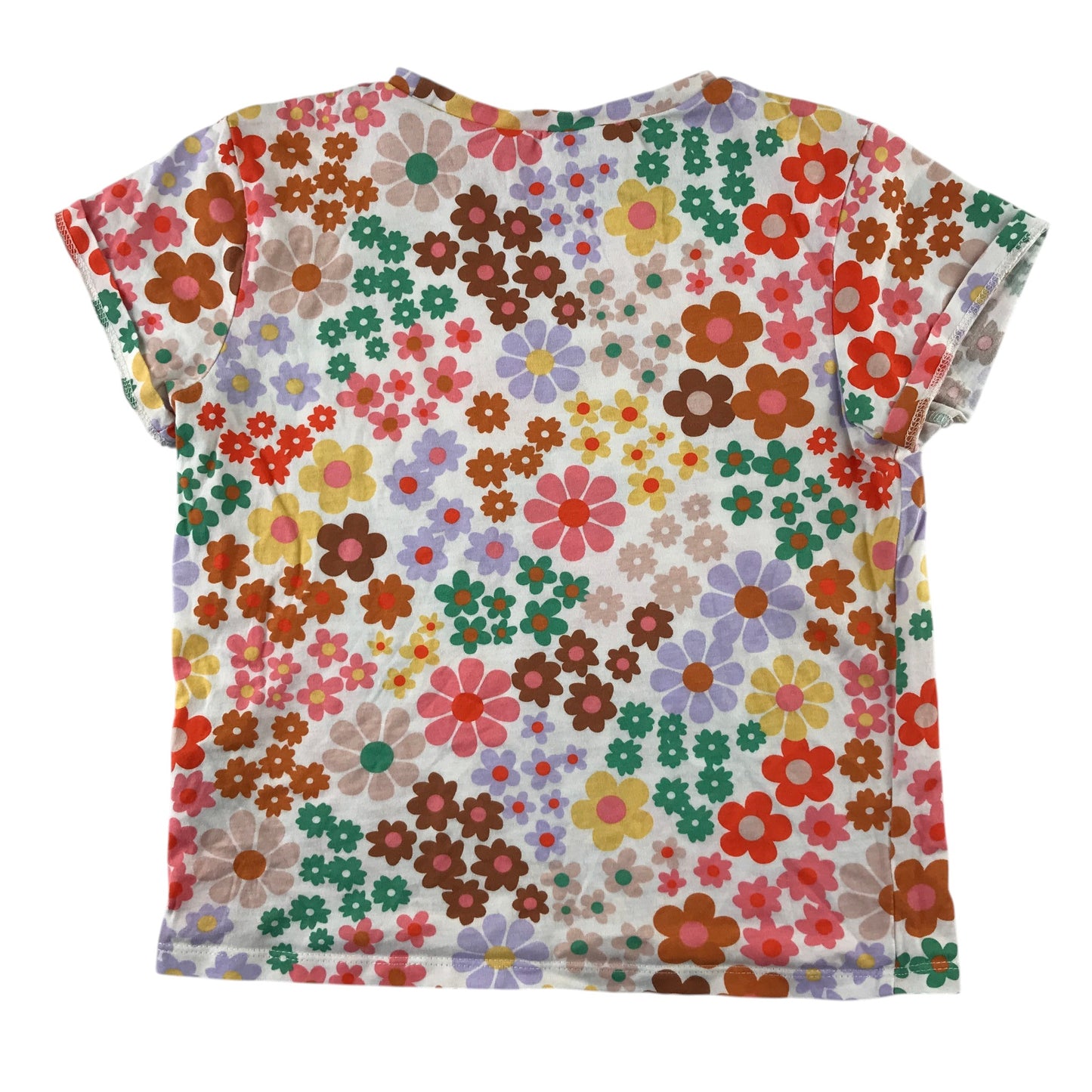 H&M and Matalan summer bundle 6-7 years multi-colour floral t-shirt and yellow shorts cotton