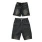 H&M and George 5-6 years shorts bundle grey denim cotton polyester elastane