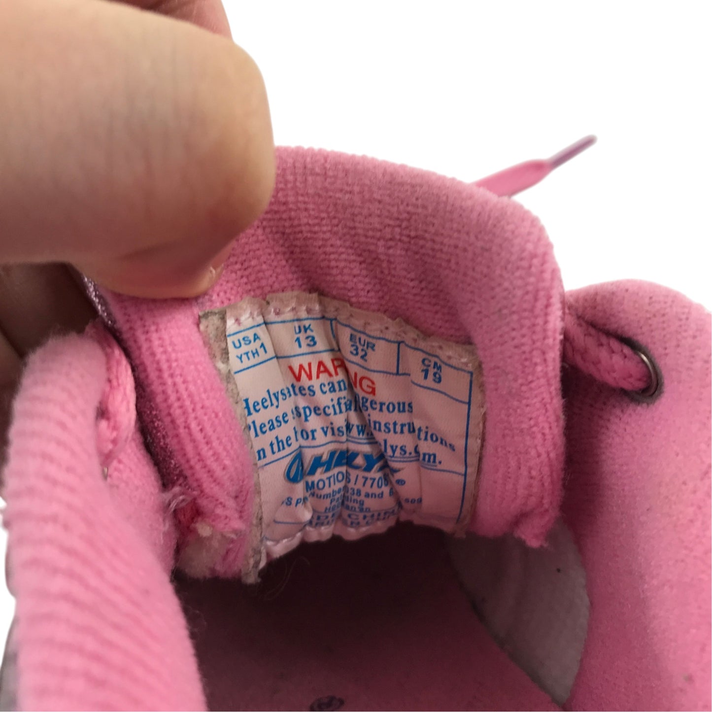 Heelys UK 13 jr glittery pink trainers