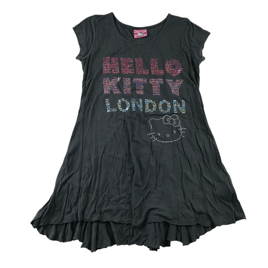 Hello Kitty 11 years grey t-shirt dress viscose