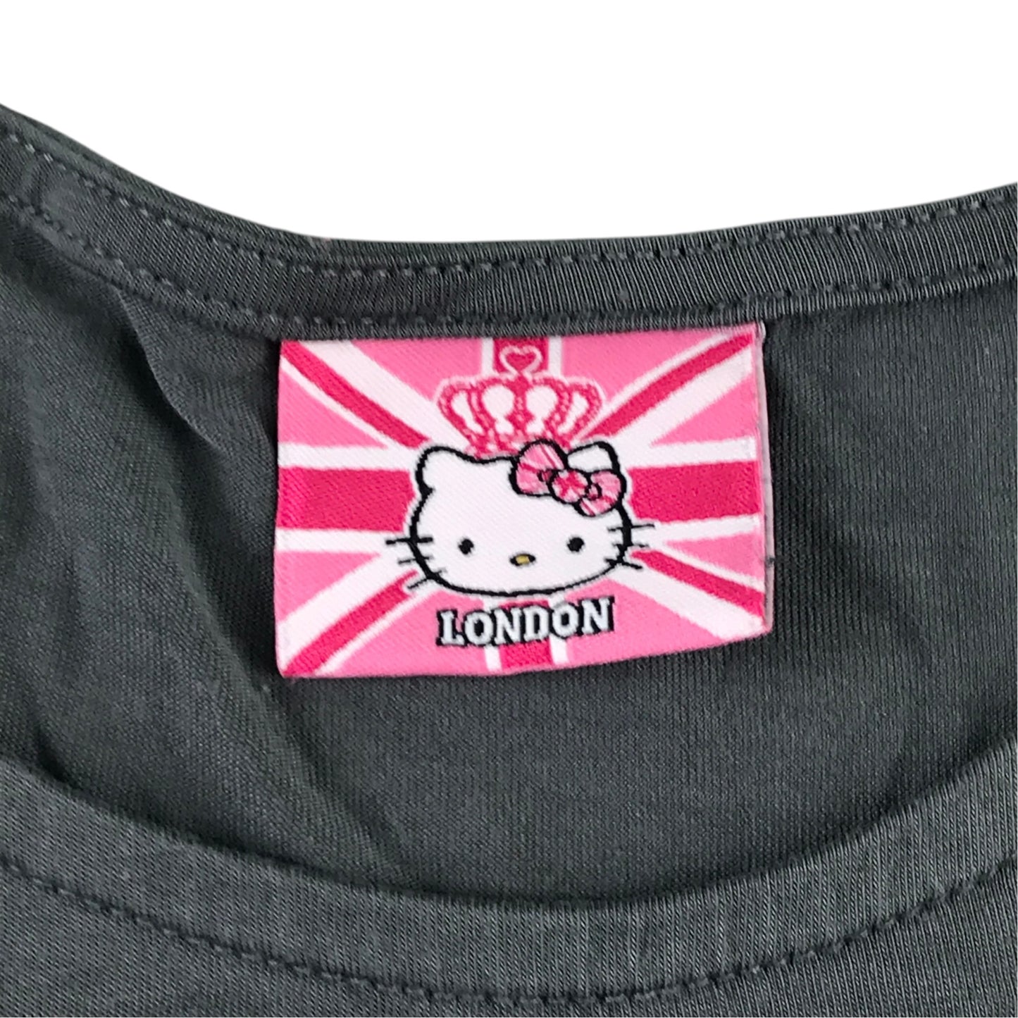Hello Kitty 11 years grey t-shirt dress viscose