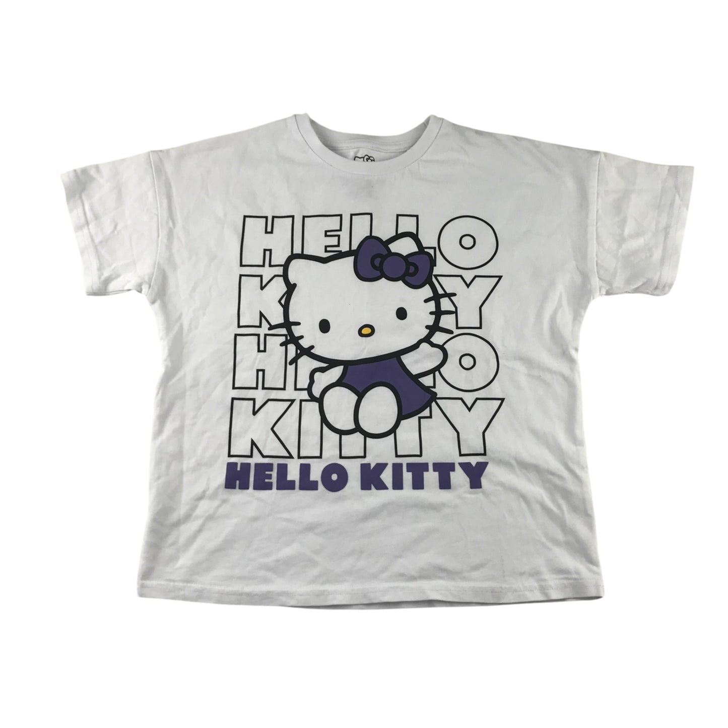 Hello Kitty 9-10 years white t-shirt cotton
