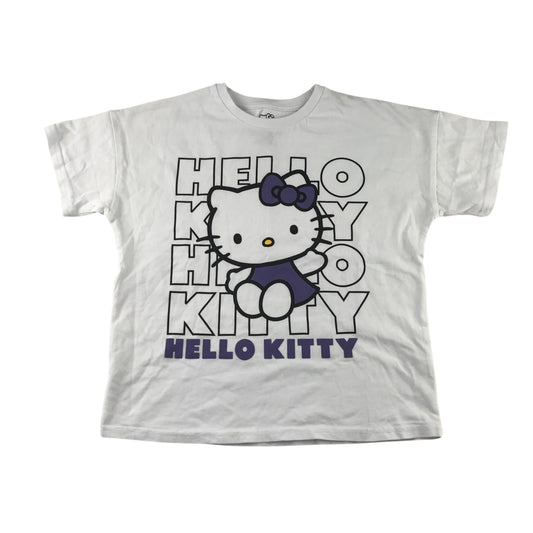 Hello Kitty 9-10 years white t-shirt cotton
