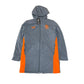 Castore Rangers FC Coaches Long Training Bench Jacket men's size S grey and orange parka
