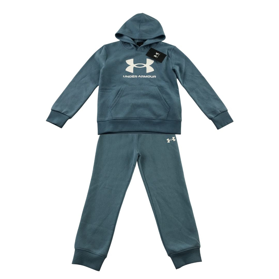 Under Armour 5-6 years dusty blue hoodie and joggers set cotton polyester