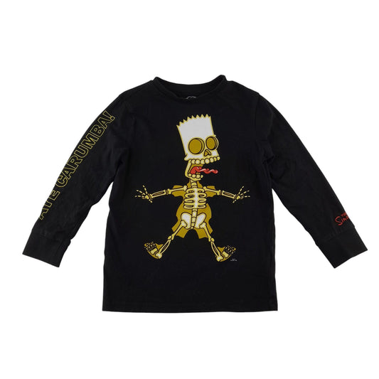 F&F t-shirt 5-6 years black Bart Simpson graphic print