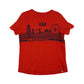 Gap t-shirt 4-5 years reddish orange London Landmarks design cotton