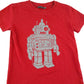 Canada House t-shirt 5-6 years red robot graphic print design