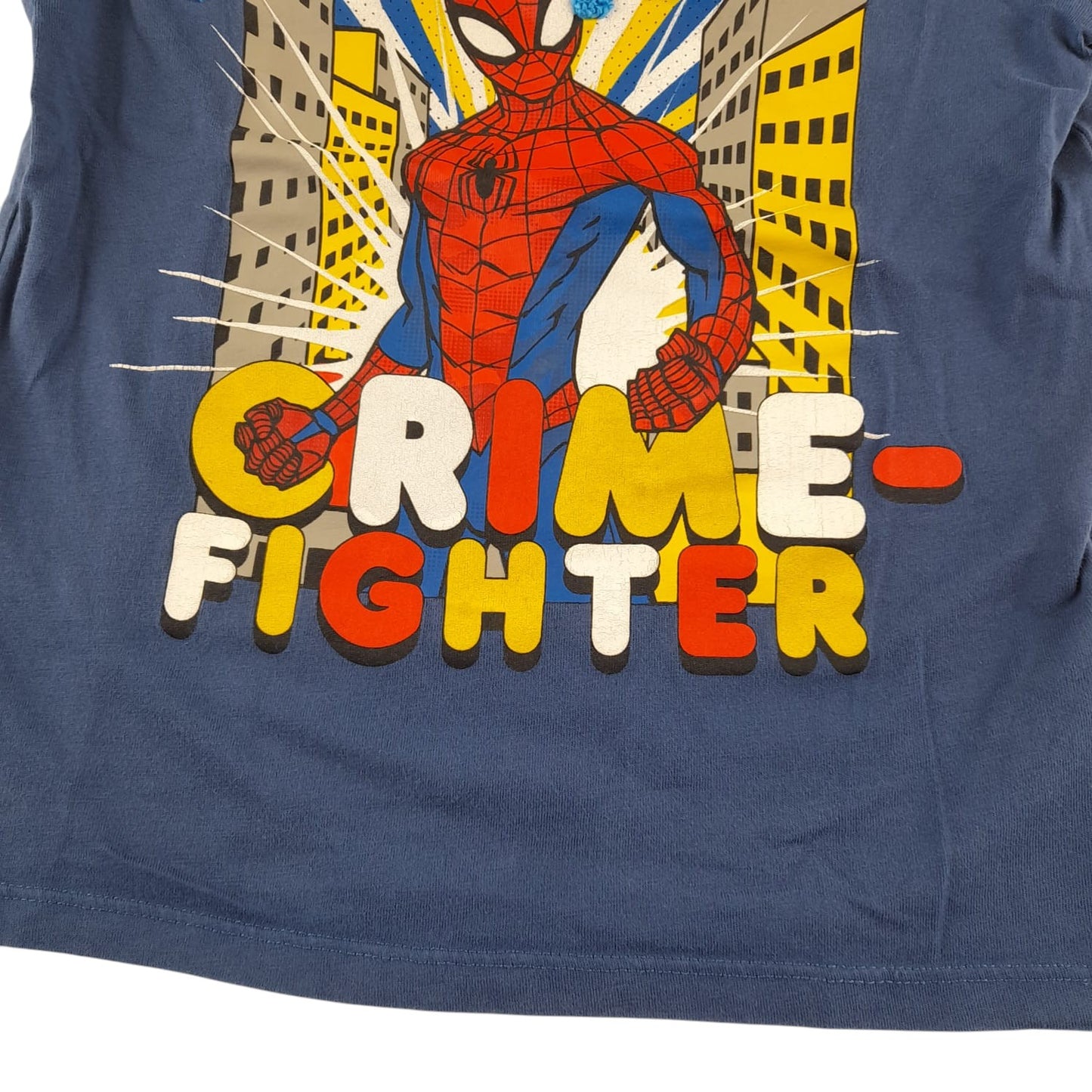 M&S t-shirt 5-6 years blue Spiderman graphic print design cotton