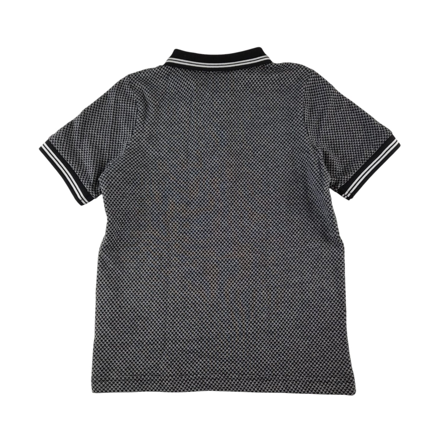 Tu polo shirt 5-6 years grey hounds tooth style cotton
