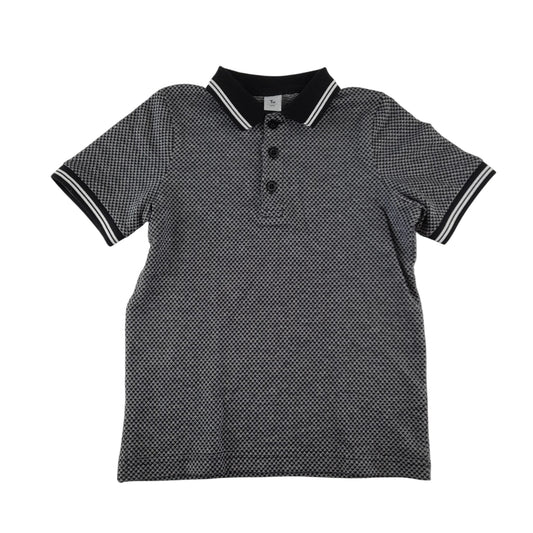 Tu polo shirt 5-6 years grey hounds tooth style cotton