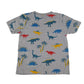 M&Co t-shirt 5-6 years grey dinosaur print design