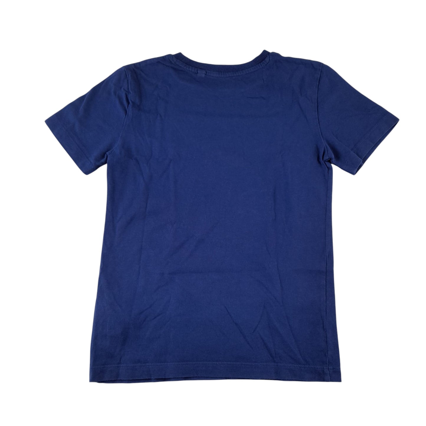 Next t-shirt 5-6 years blue football reversible sequin design cotton