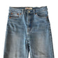 Levi's Ribcage jeans 9-10 years light blue straight leg high waist denim trousers