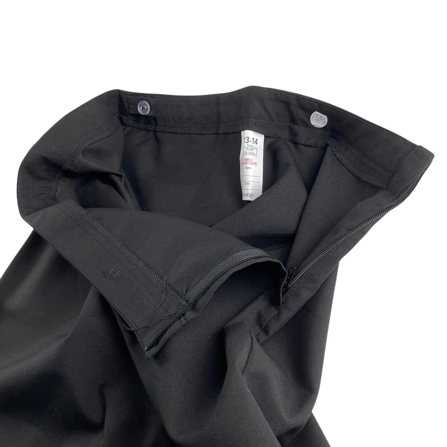 George girls school trouser bundle 13-14 years black plain 2 different styles