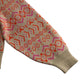H&M sweater women's S beige with orange and pink pattern design