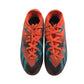 Adidas football boots shoe size UK 1 orange blue and back colourway plastic studs